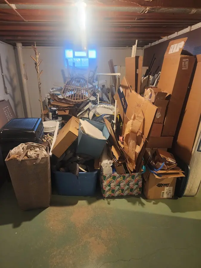 Roll-off dumpster container at job site for Roll Off Dumpster Rental in Readington